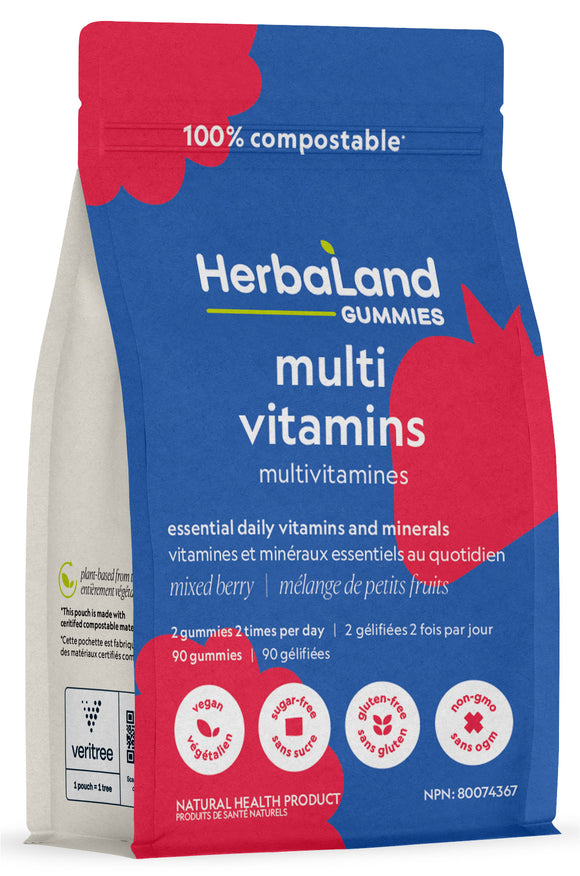 Herbaland Multivitamins for Adults, 90 gummies