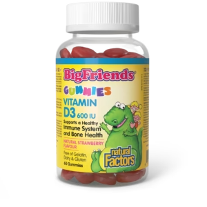 Natural Factors Big Friends Vitamin D3 Bottle Canadian label natural vitamin direct inc Canada