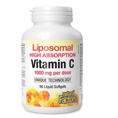 Natural Factors Liposomal Vitamin C 1000 mg · High Absorption, 90 Liquid Softgels
