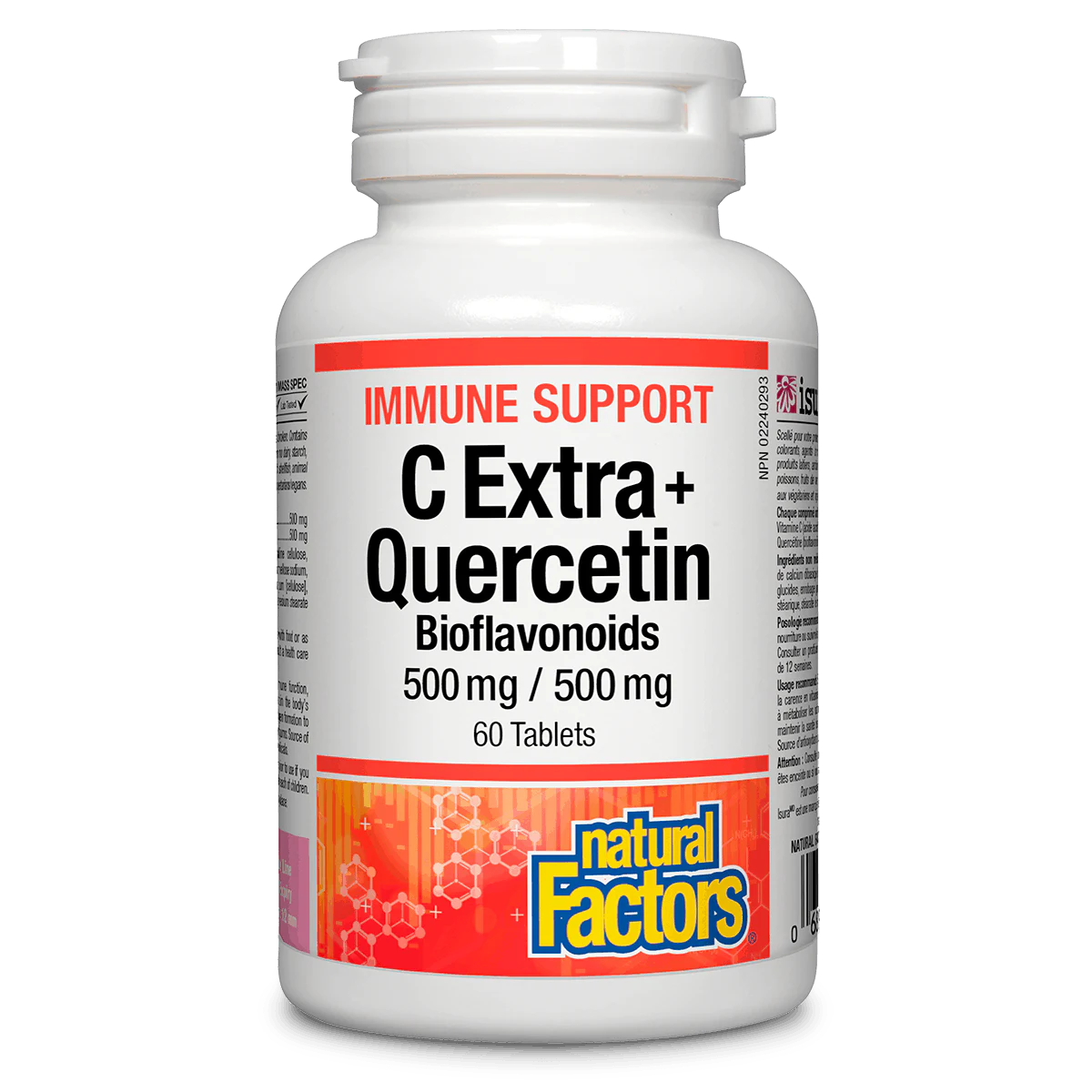 Natural Factors C Extra + Quercetin Canadian label available from Natural Vitamin Direct Inc Canada natvd.com