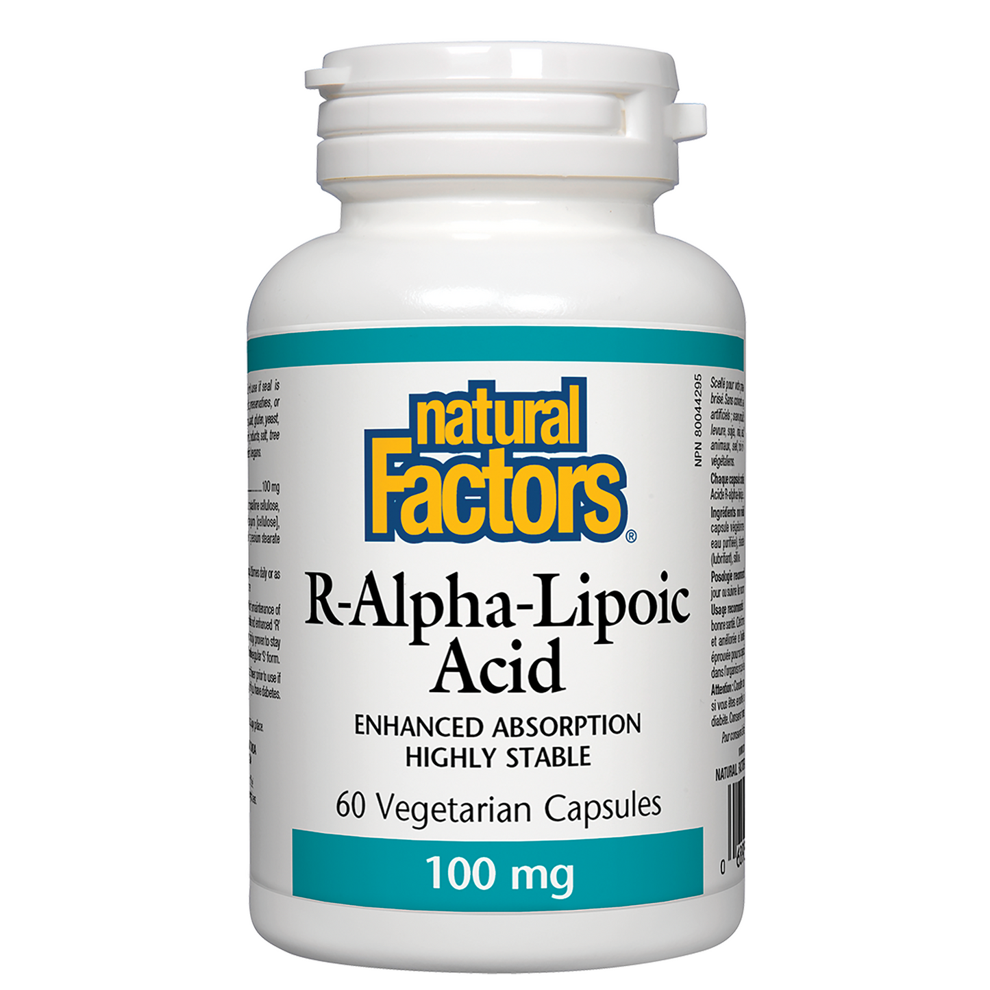 Natural Factors R-Alpha-Lipoic Acid, 100 mg, 60 capsules