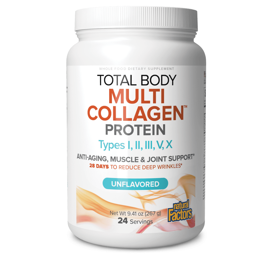 Natural Factors Total Body Multi Collagen 24 servings natvd.com