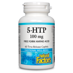 Natural Factors 5-HTP Bottle on a white background Natural Vitamin Direct Inc Shop Canadian