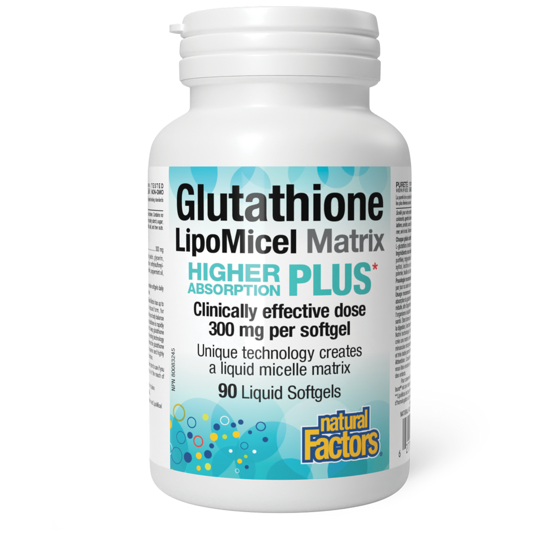 Natural Factors Glutathione LipoMicel Matrix, 90 liquid softgels