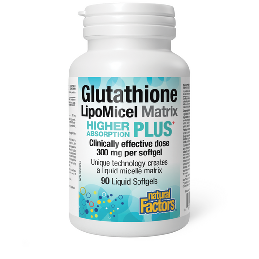 Natural Factors Glutathione LipoMicel Matrix, 90 liquid softgels