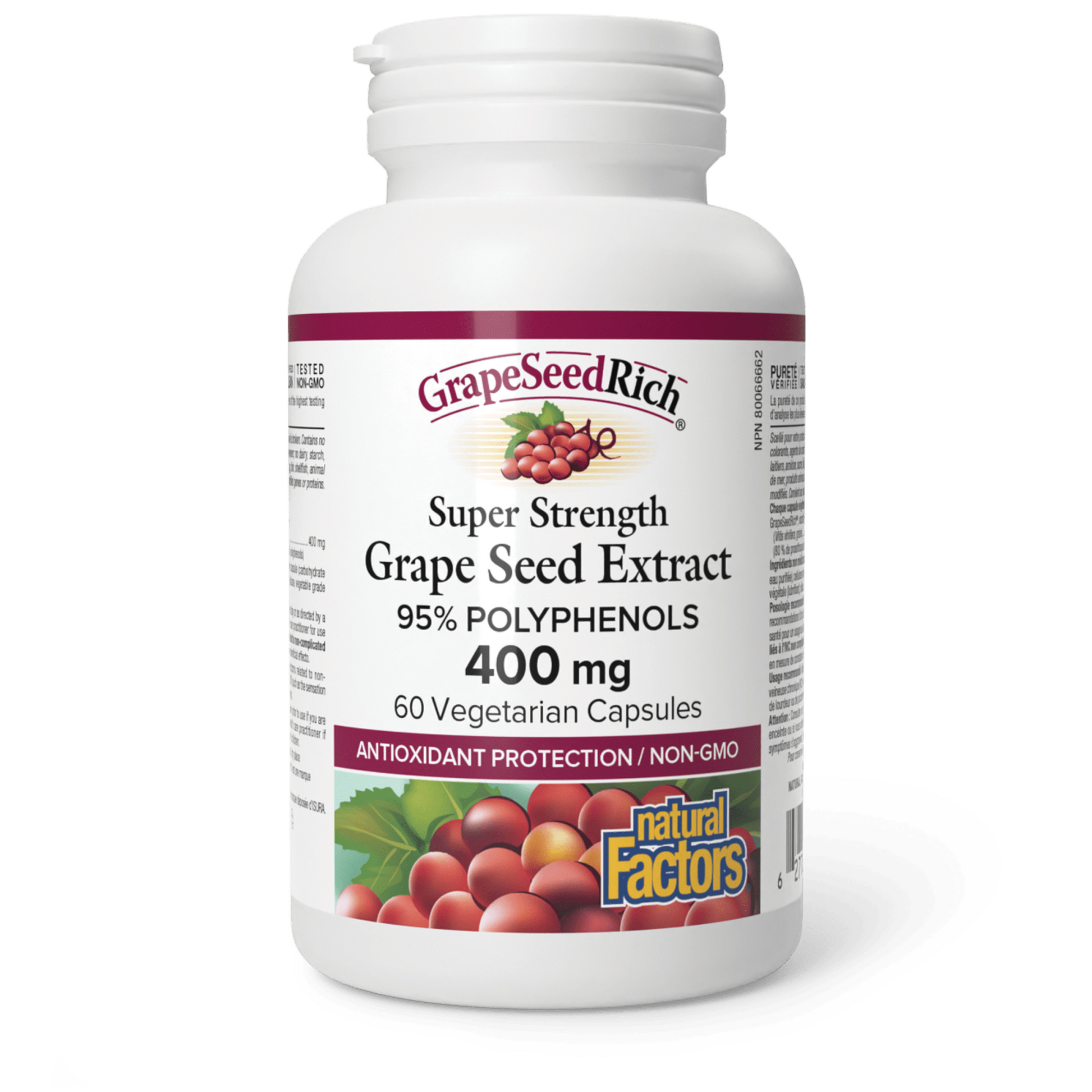 Natural Factors GrapeseedRich Grapeseed Extract 400 mg Natural Vitamin Direct Shop Canadian