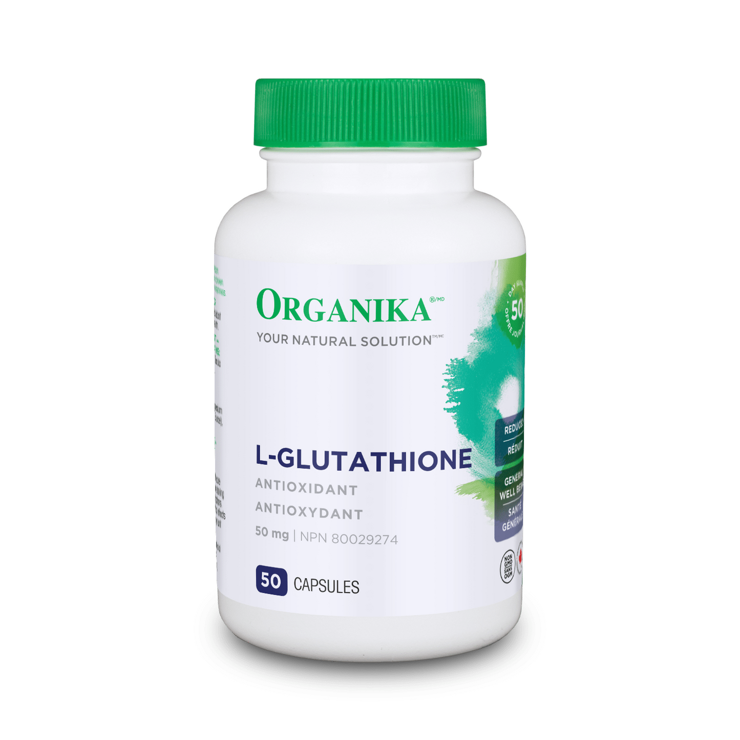 Organika L-Glutathione 50 mg 50 capsules