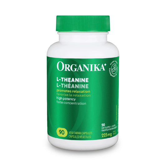 Organika 減壓助眠L-茶氨酸 225 毫克，90 粒素食膠囊