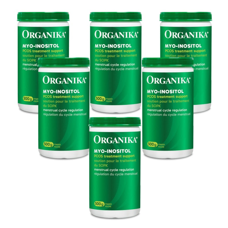 6x Organika Inositol (Myo-Inositol) Powder 500g Bundle