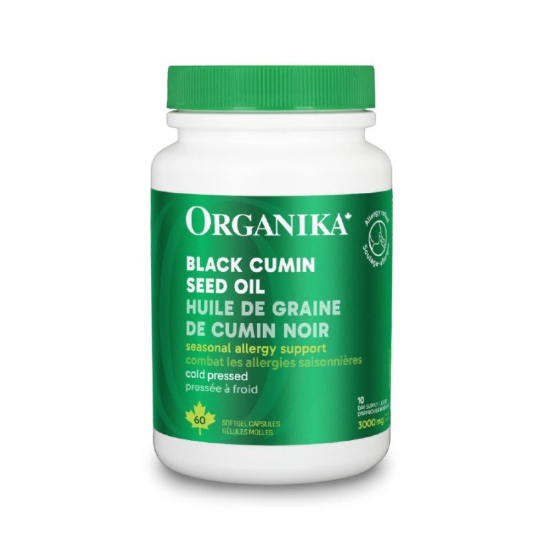 6x Organika Black Cumin Seed Oil 500 mg 60 softgels Bundle