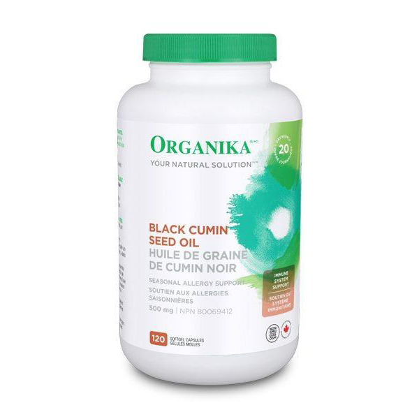 Organika Black Cumin Seed Oil 500 mg 120 softgels
