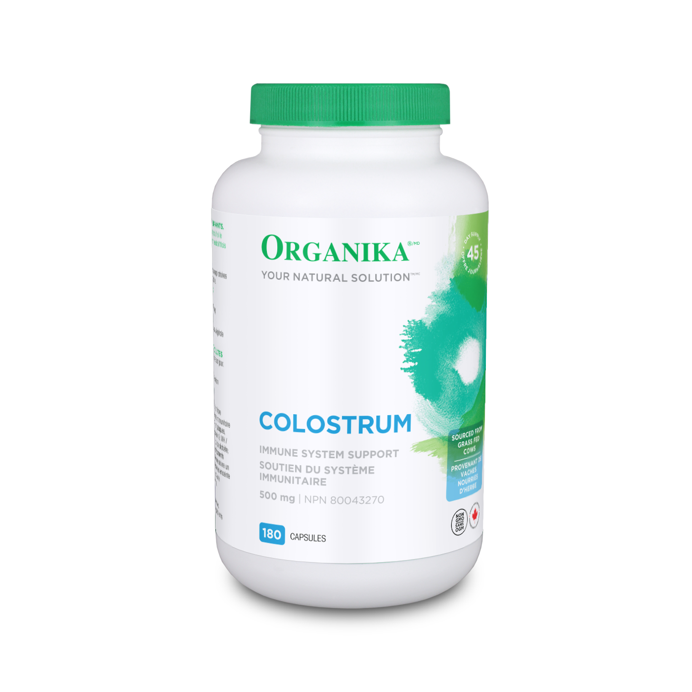 Organika Colostrum Bovine 500mg 180 caps