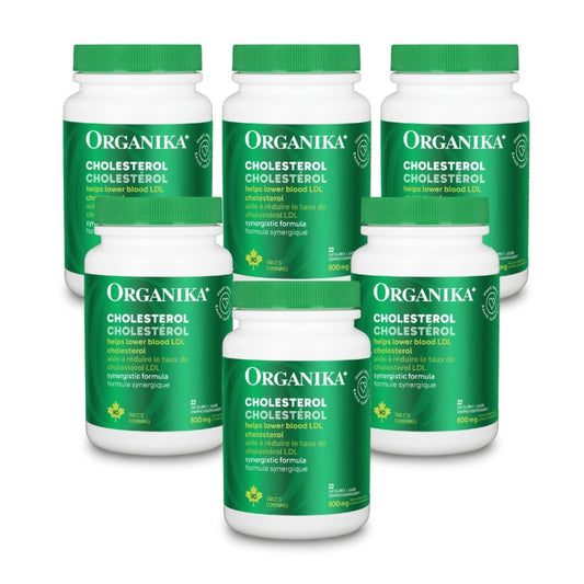 6x Organika Cholesterol 90 tablets Bundle