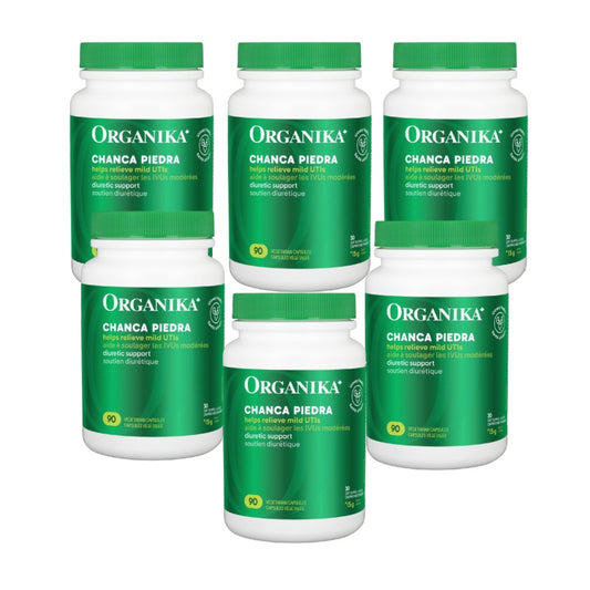 [优惠组合] 6瓶 X Organika 珍珠草精华，500毫克，90 粒素食胶囊