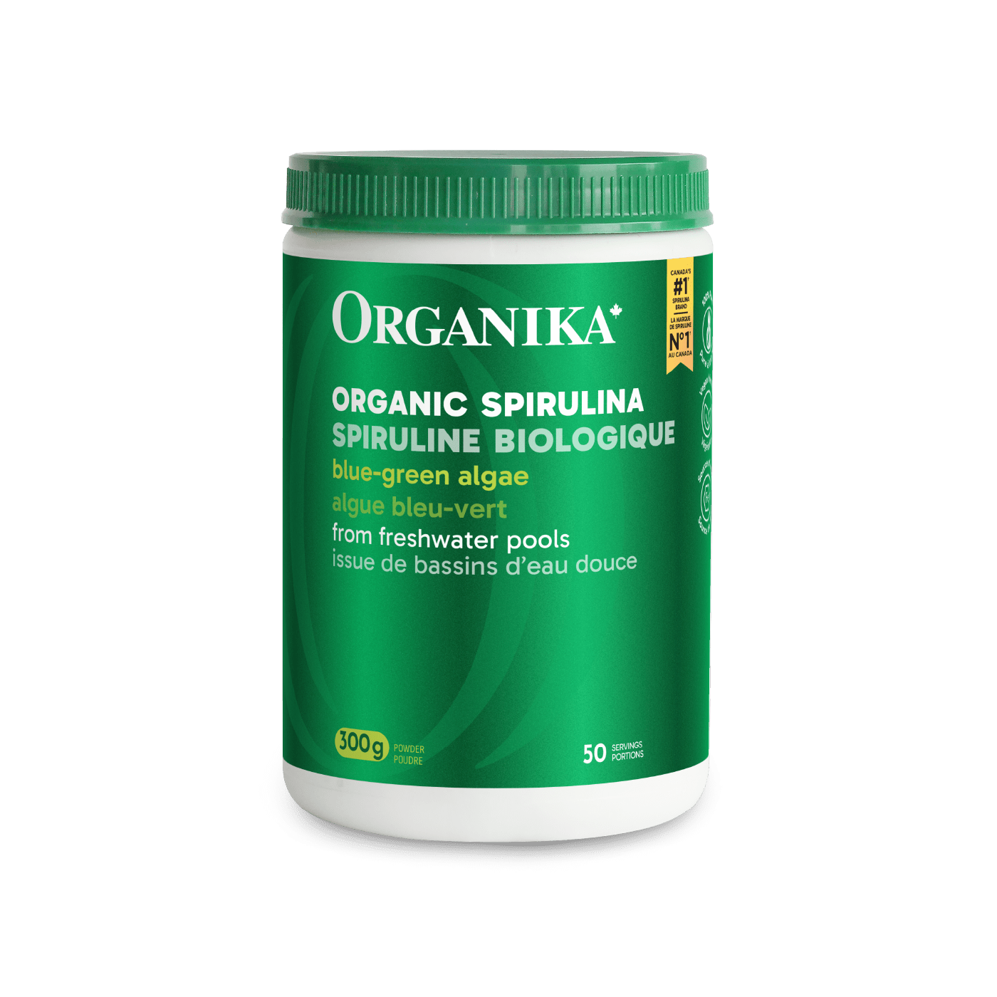 Organika 天然有机螺旋藻粉, 500克