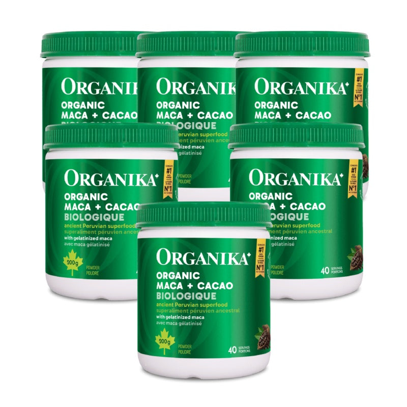 [優惠組合] 6瓶x Organika 超級抗氧化（瑪卡+可可）粉, 200g