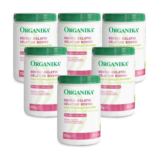 [优惠组合] 6瓶x Organika牛皮明胶粉，250克