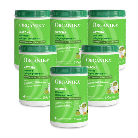 6x Organika Enhanced Collagen Vitality Matcha 250g Bundle