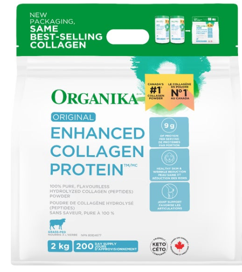 Organika Enhanced Collagen powder, Original, 2kg 
优格康