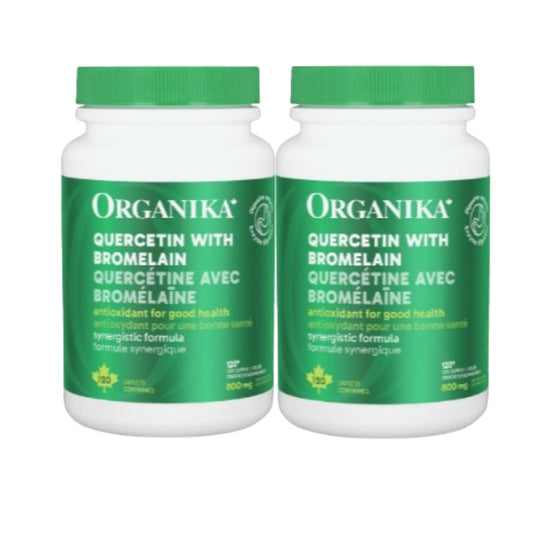 【优惠组合】2瓶 x Organika 抗过敏榭皮素,含凤梨酵素,500毫克,120片