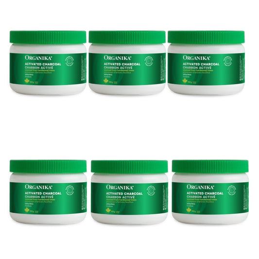 6x Organika Activated Charcoal Powder 100g Bundle