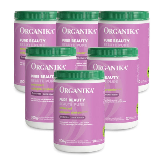 6x Organika Pure Beauty Enhanced Collagen Powder 200g Bundle