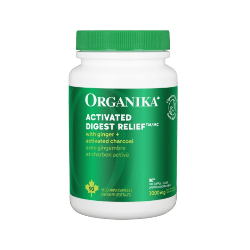 6x Organika Activated Digest Relief 90 Vegetarian Capsules Bundle