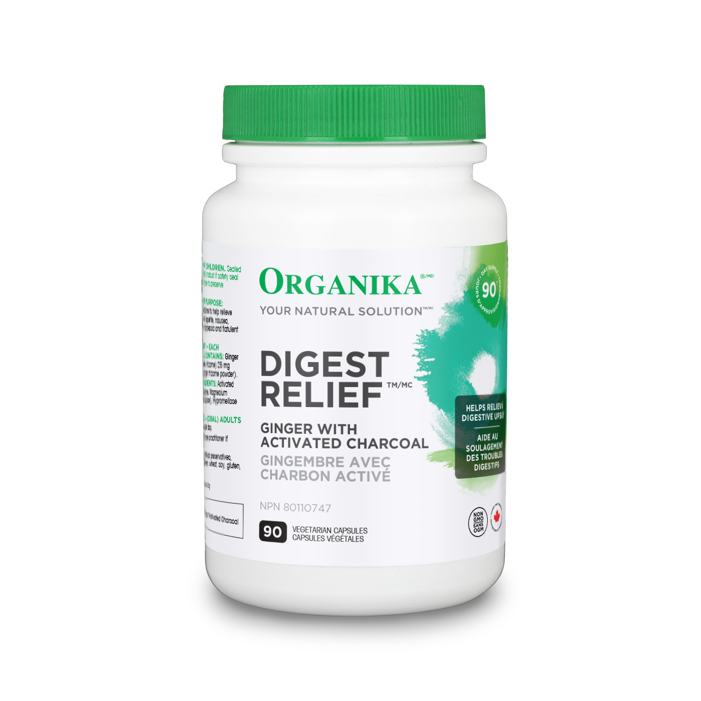 Organika Digest Relief 90 Vegetarian Capsules