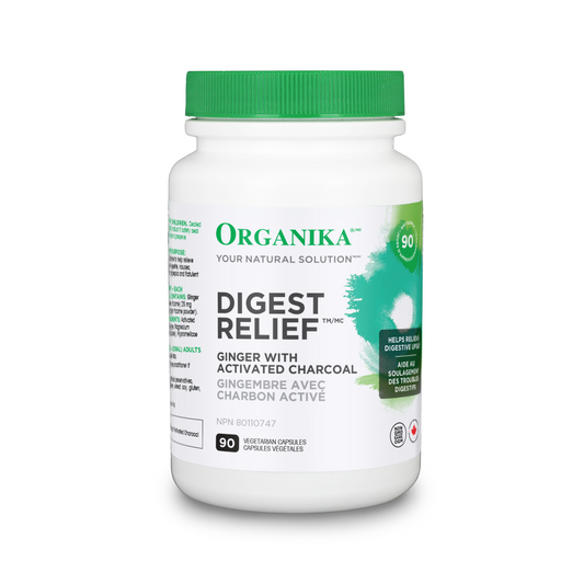 Organika Digest Relief 90 Vegetarian Capsules