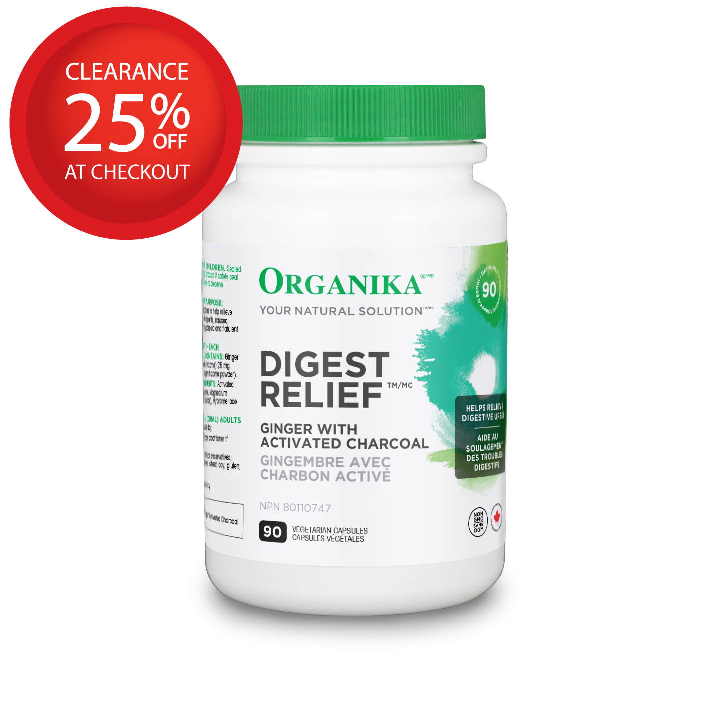 Organika Digest Relief 90粒素食膠囊