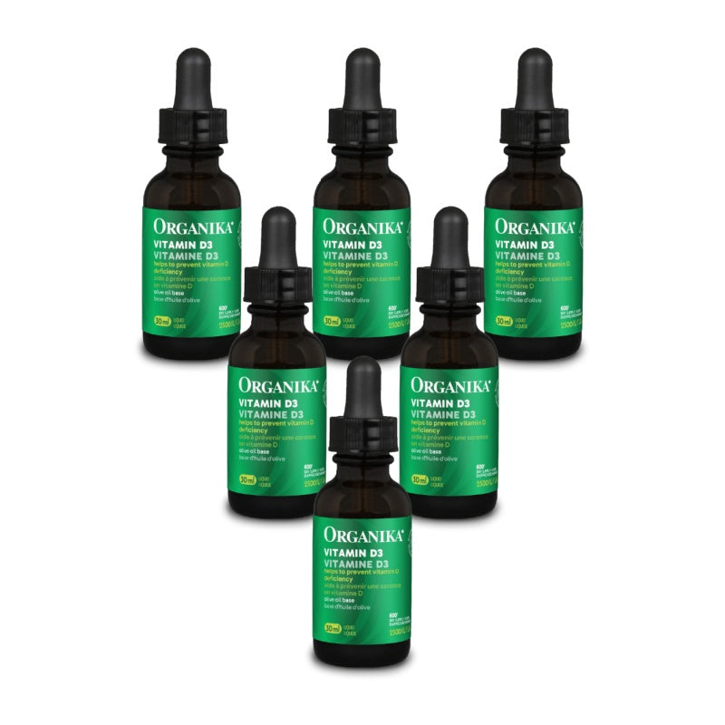 【優惠組合】6x Organika 維生素 D3 液體 2500IU 30ml