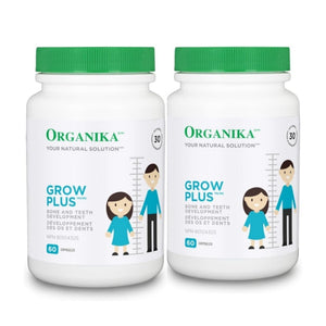 优格康 Organika kids Grow Plus, 60 vegetarian capsules Bundle Canada