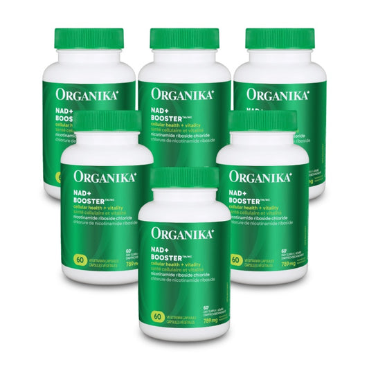 [优惠组合] 6瓶x Organika NAD+Booster NRC 300毫克 60 粒素食胶囊
