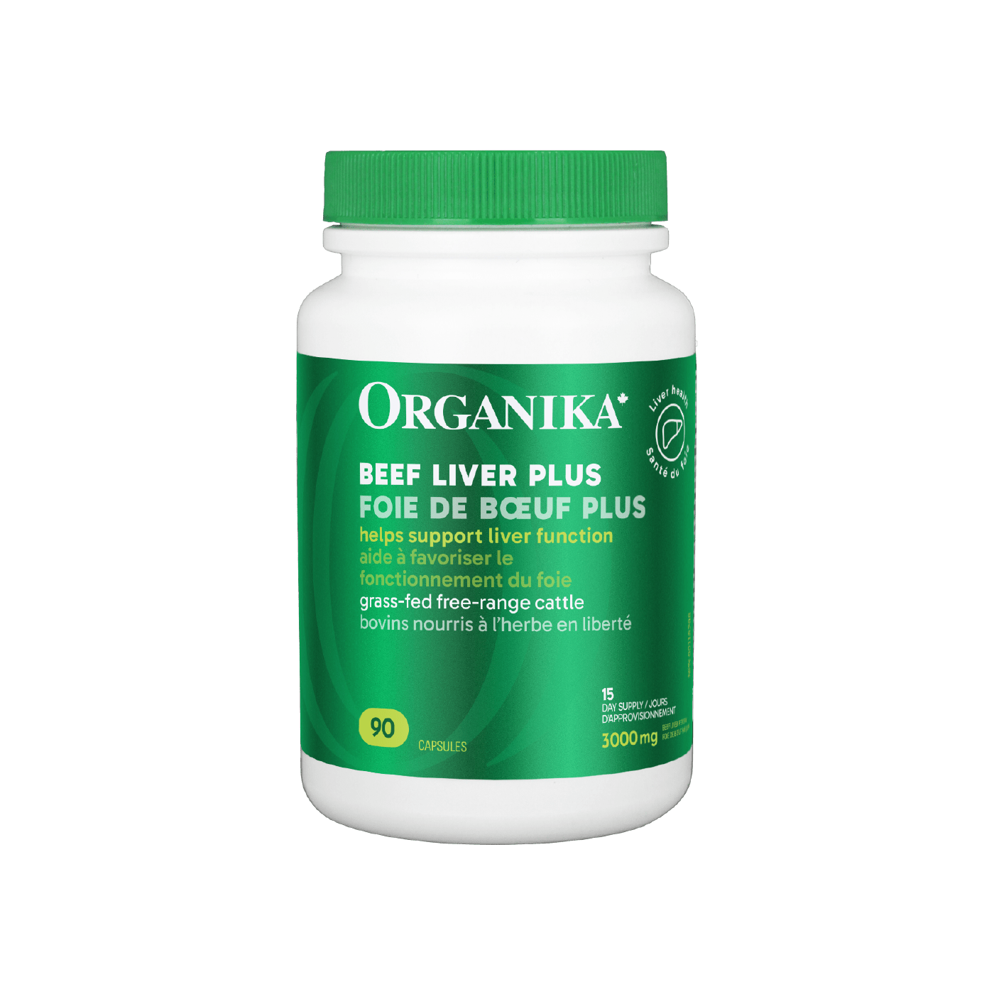 Organika Beef Liver Plus 90 capsules
