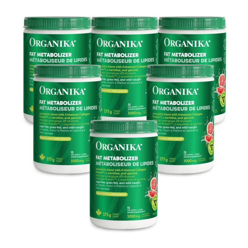 6x Organika Fat Metabolizer Powder Tangy-Sweet Grapefruit 275 g Bundle