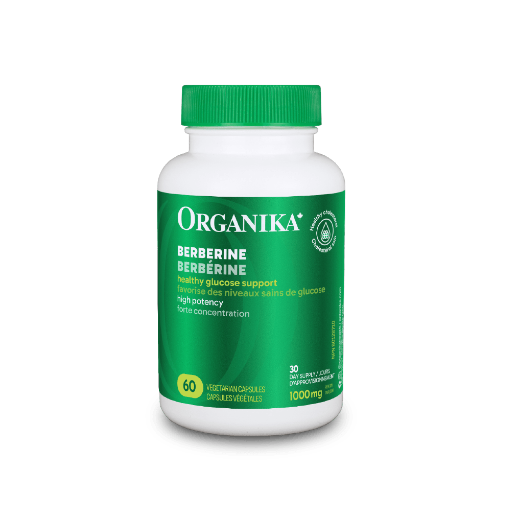 Organika Berberine 500 mg, Promotes cardiovascular well-being, 60 Vcaps