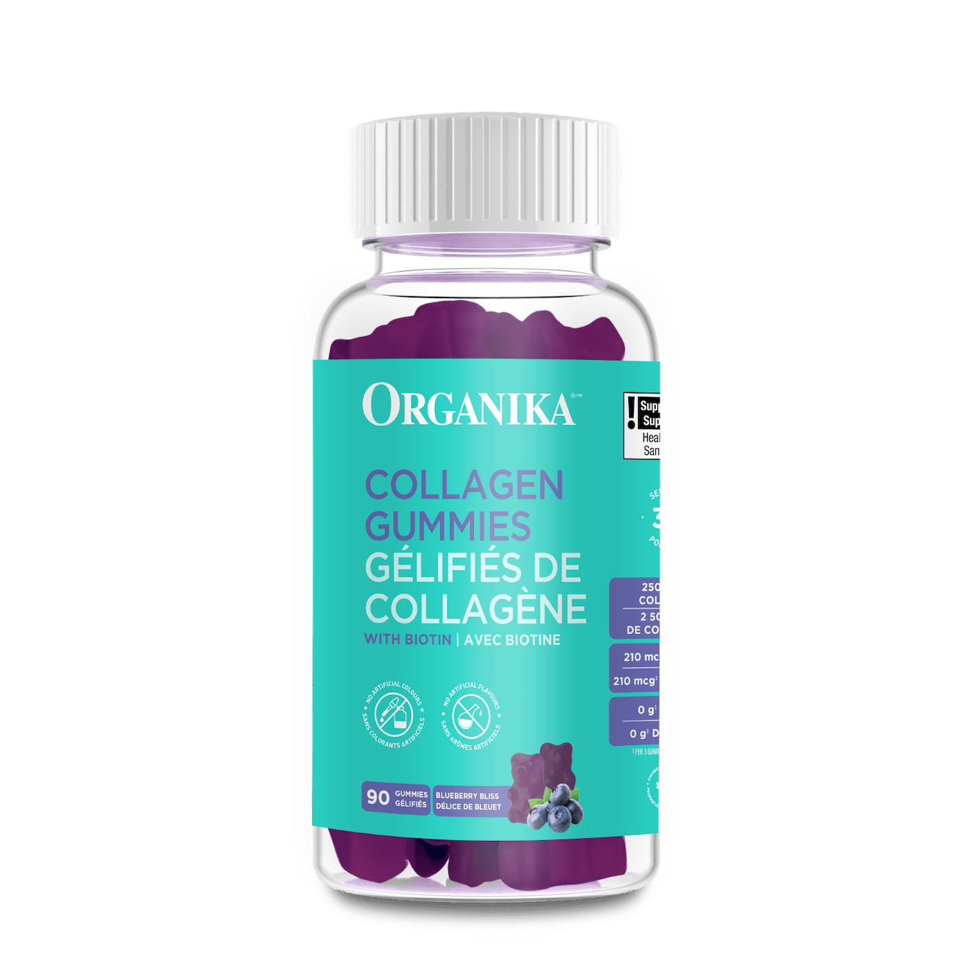 Organika Collagen Gummies with Biotin 90's