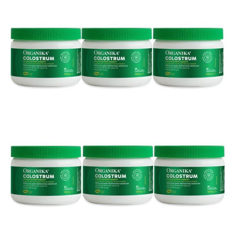 6x Organika Colostrum Powder 150 g Bundle