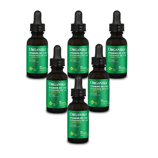 【優惠組合】6x Organika 液態維生素 D3 + K2，30ml 