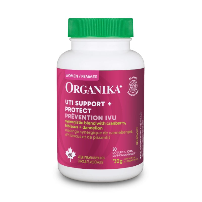 【清倉特价】Organika 尿道感染護理+保護 30克，60粒素食膠囊 到期日：2027年12月