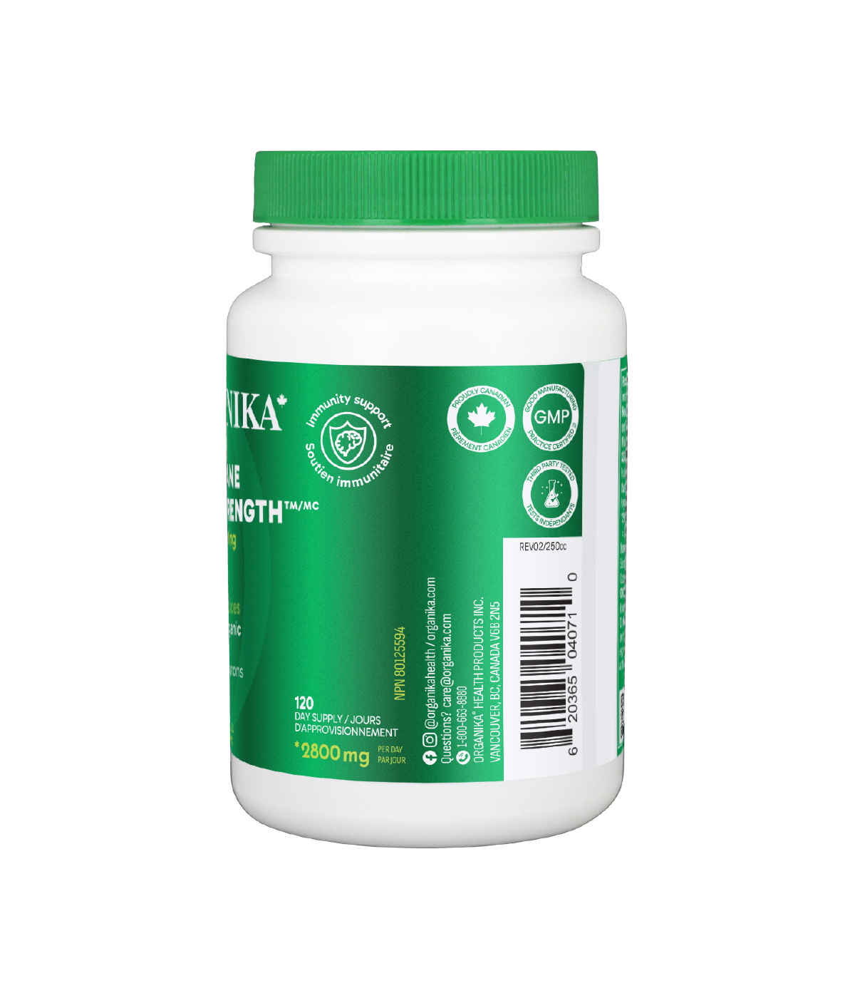 Organika 獅鬃菇超強效有機菇萃取 120 粒素食膠囊