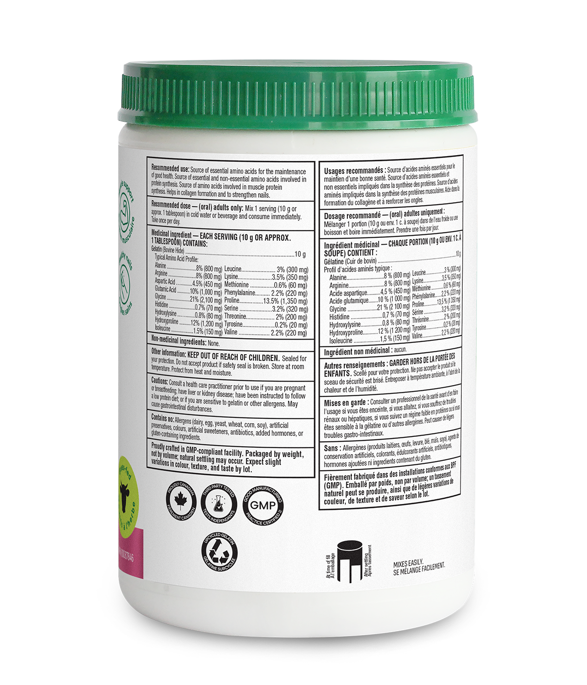 Organika Bovine Gelatin powder 250g