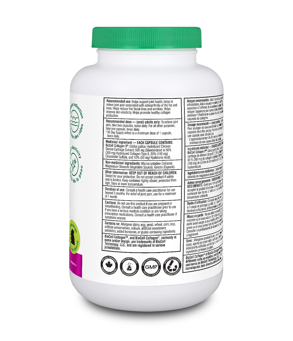 Organika 美容健骨生物細胞膠原蛋白，180 粒