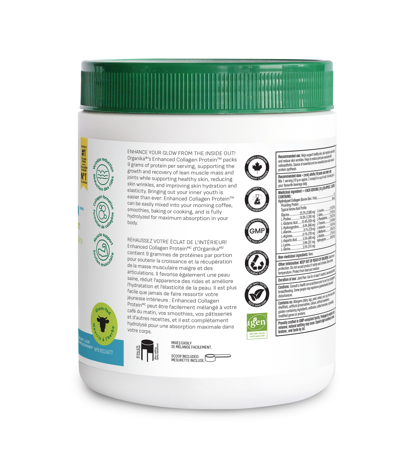 Organika Enhanced Collagen Powder Original 500g