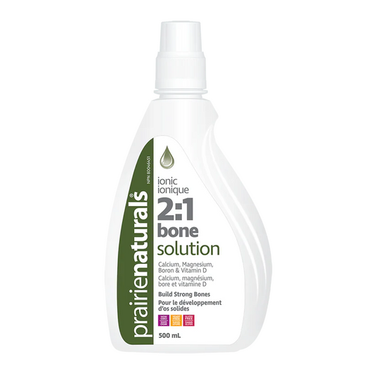 Prairie Naturals 2:1 Bone Solution bottle on a white background