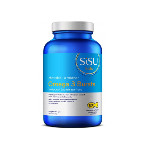 SISU Kids Omega 3 Bursts, 120 chewable softgels