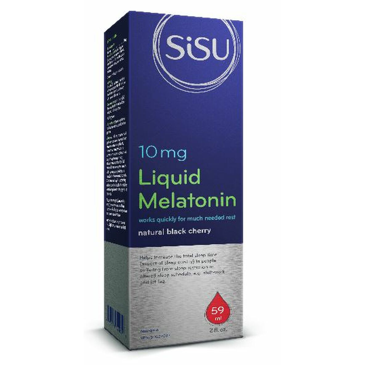 Sisu Liquid Melatonin packaging on a white background