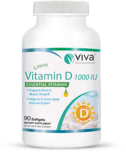 Viva Vitamin D3 1000 IU 90 Softgels Canada