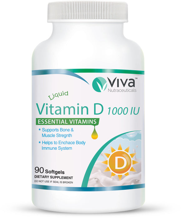 Viva Vitamin D3 1000 IU 90 Softgels