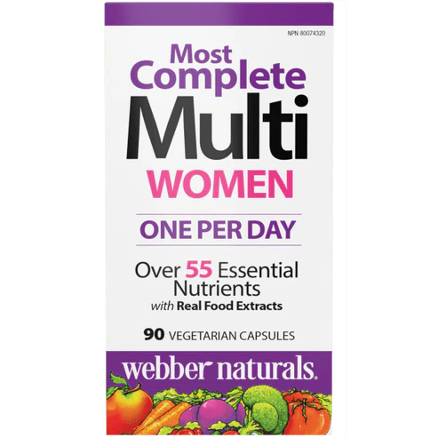 Webber Naturals Women's Most Complete Multi 90 Vegetarian Capsules